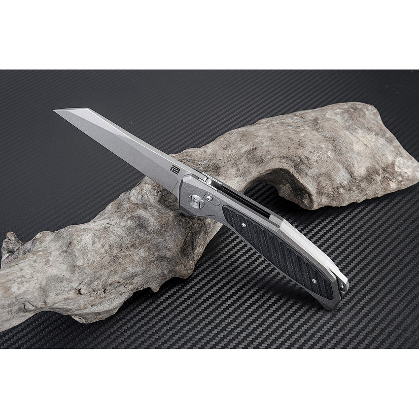 Megahawk Linerlock Gray D2 - ATZ1809PGBK