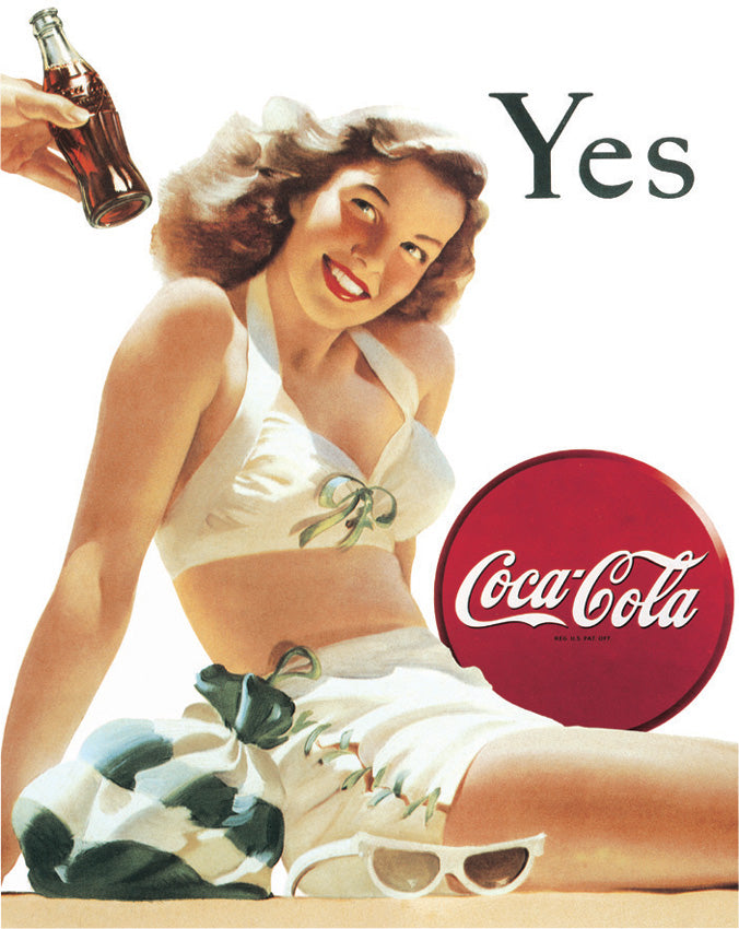 Coke Yes White Bathing Suit - TSN1056