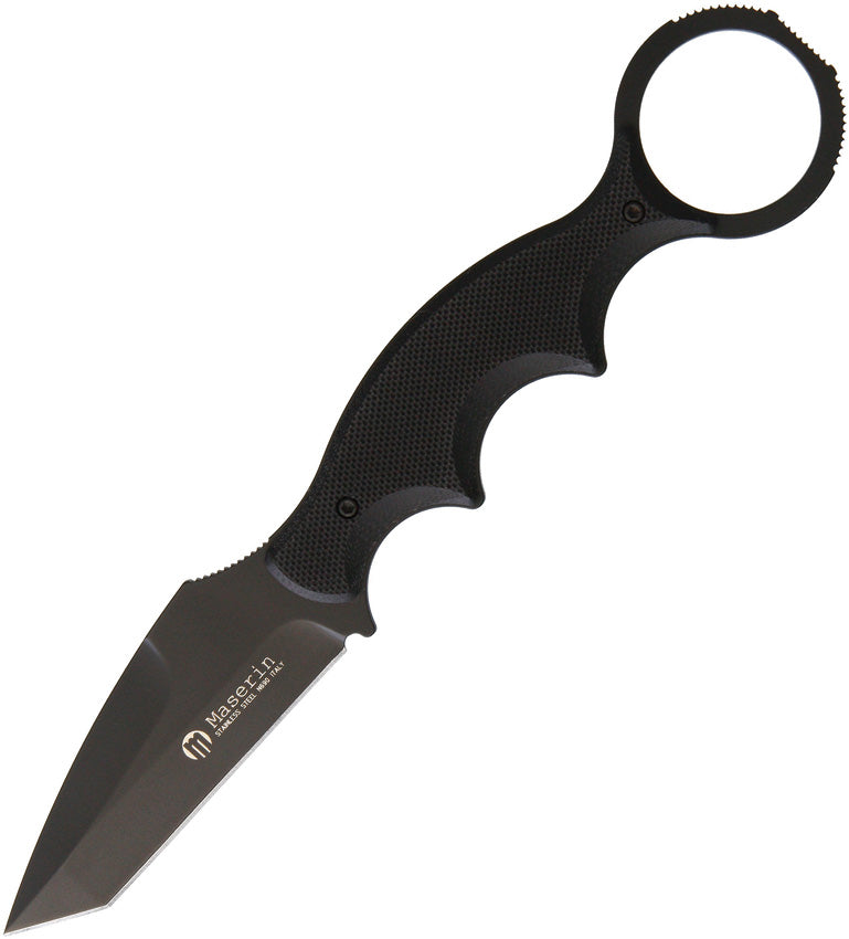 Neck Knife N690 Black G10 - MAS921T