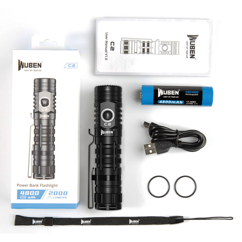 C2 Power Bank Flashlight - WBNC2
