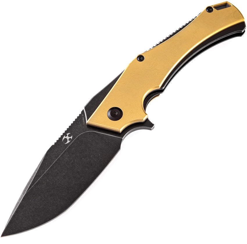 Hellx Framelock D2 Brass - KT1008B2
