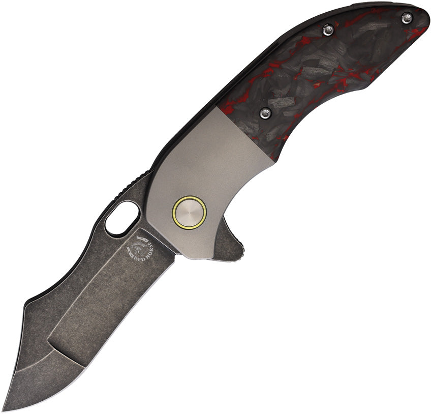 War Pig Framelock RedCF - RH035