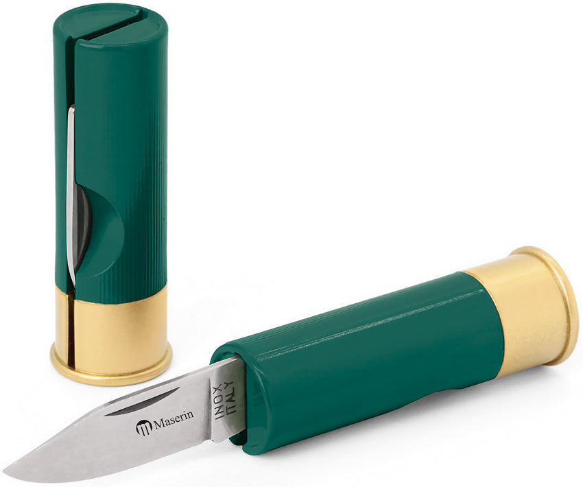 Shotgun Shell Knife Green - MAS70V