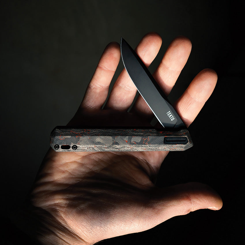 F2 Bravo Linerlock Red CF - TKTF2CRDBK1