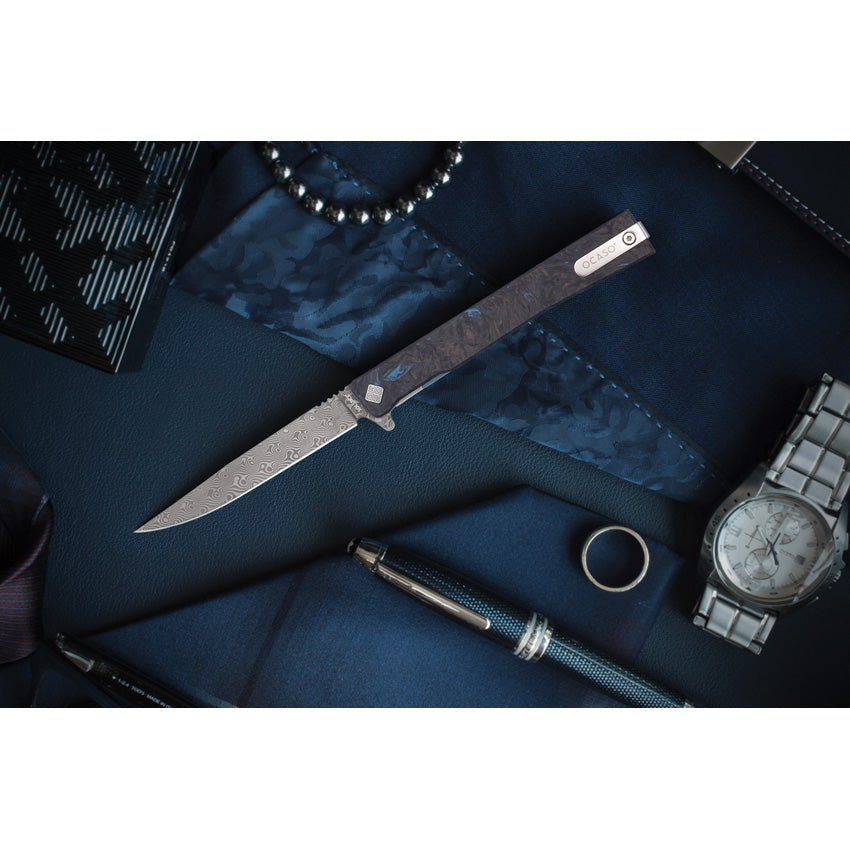 Solstice Framelock Damascus - OCA10IFB
