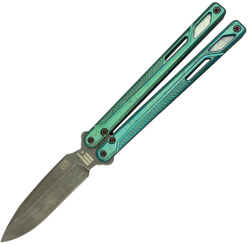 Serpent Butterfly Knife Green - EOS073