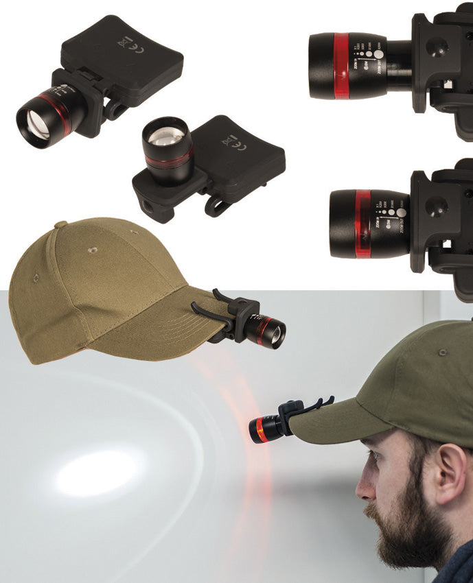 Black LED Cap Light - M4656