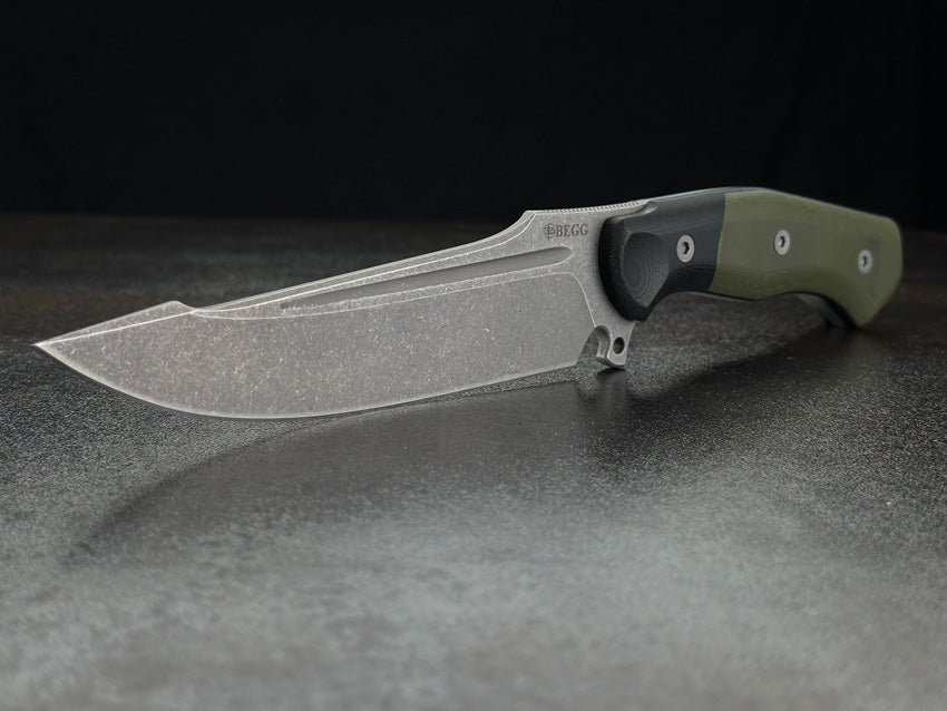 Alligator Fixed Blade Green - BG050