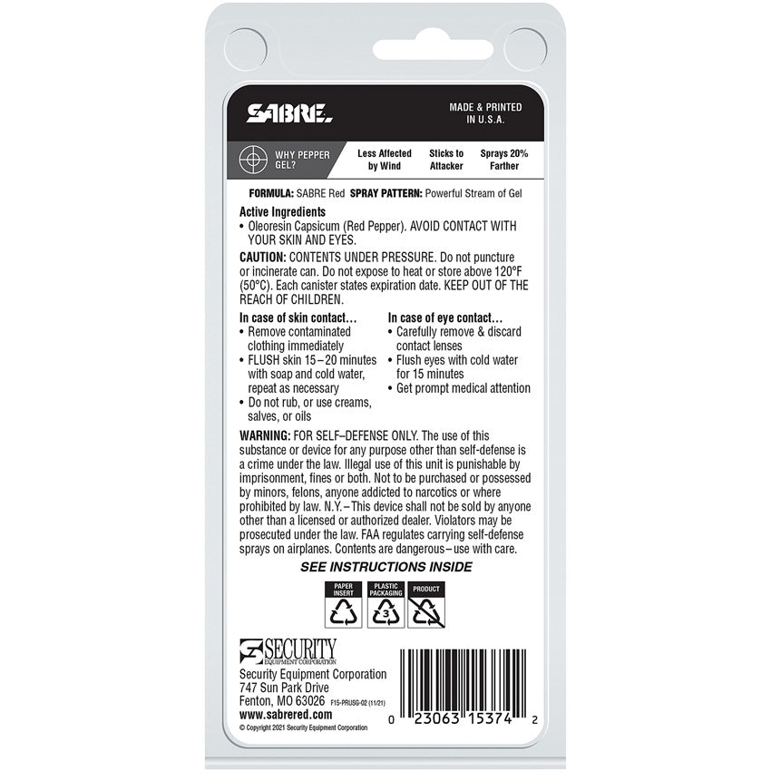 Finger Grip Pepper Spray Pur - SA15374