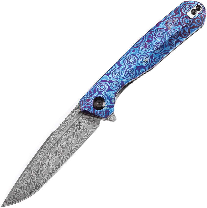 Qilin Linerlock Dama Timascus - K1047A4