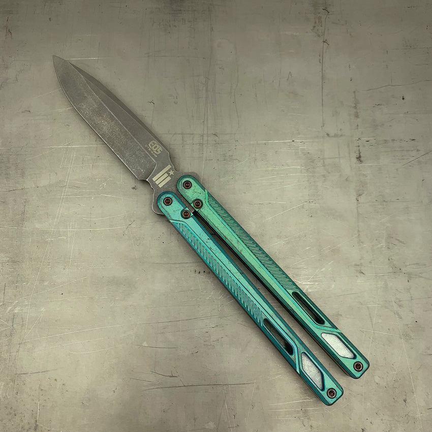 Serpent Butterfly Knife Green - EOS073