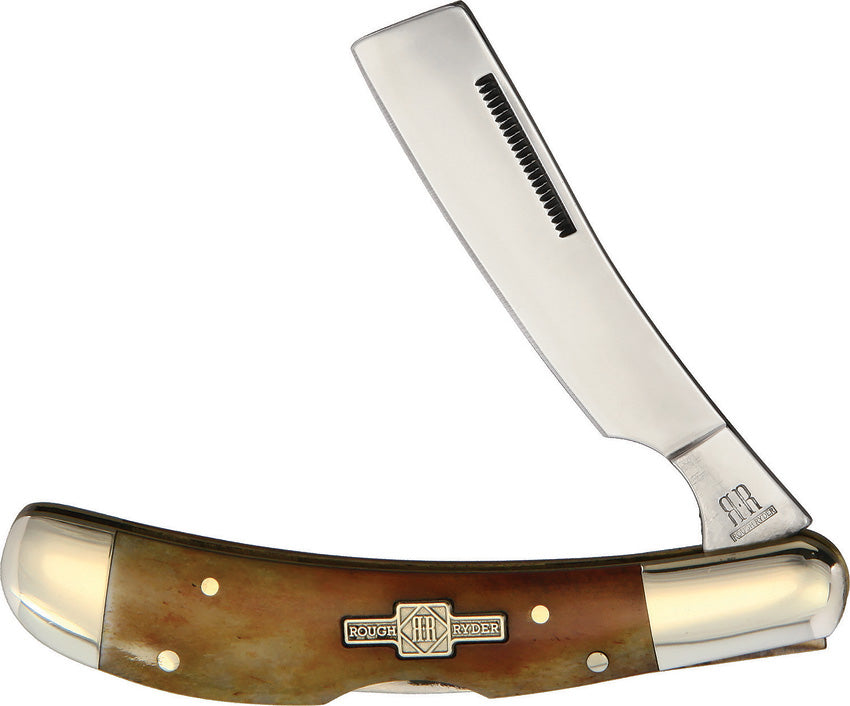 Lockback Razor Smooth Amber - RR2003