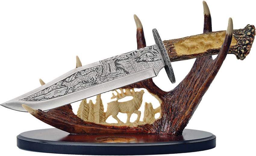 Bowie Knife w Display Deer - CN211165DE