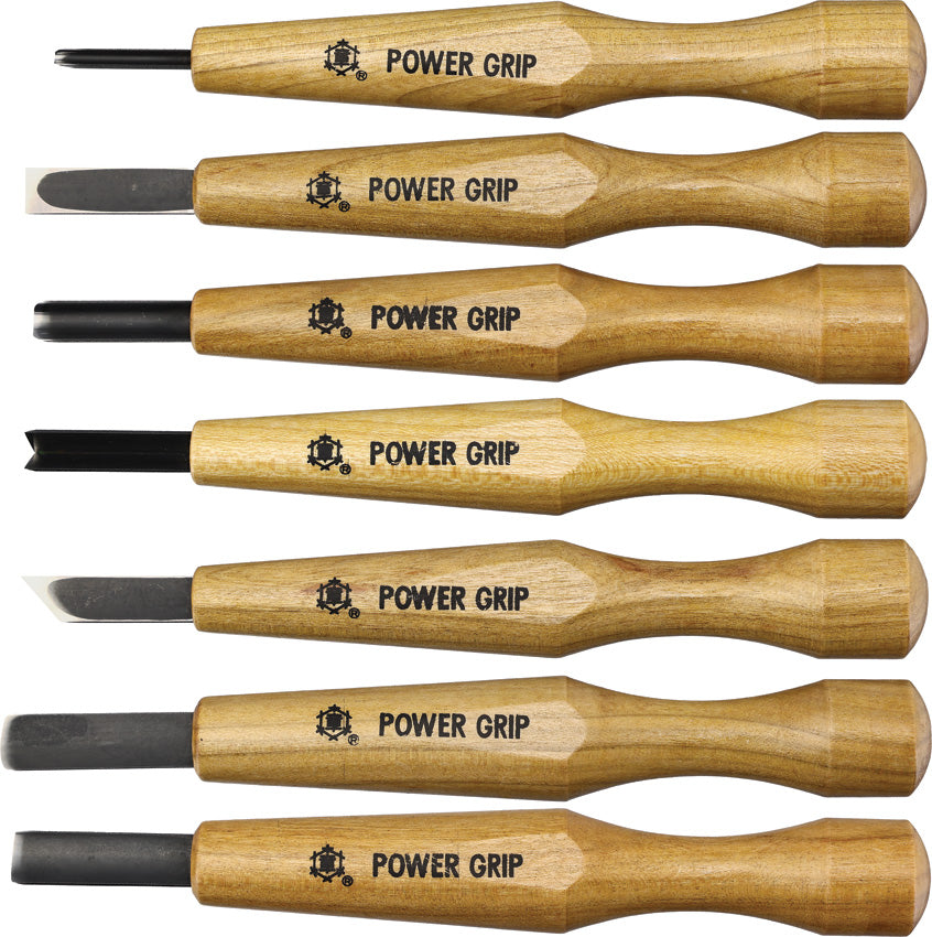 Power Grip Wood Chisel Set 7pc - MIKA077