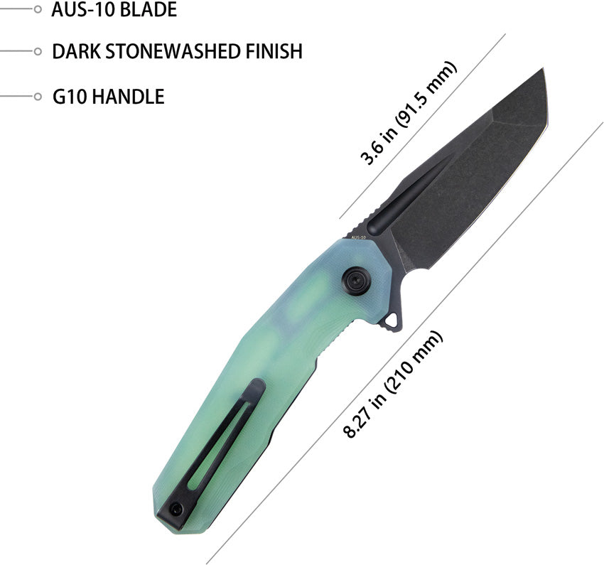 Carve Nest Linerlock Jade - KUB237F