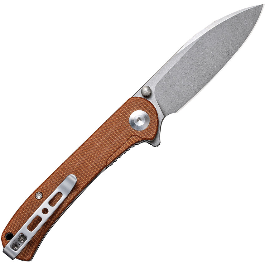 Scepter Linerlock Brn Micarta - SA03D
