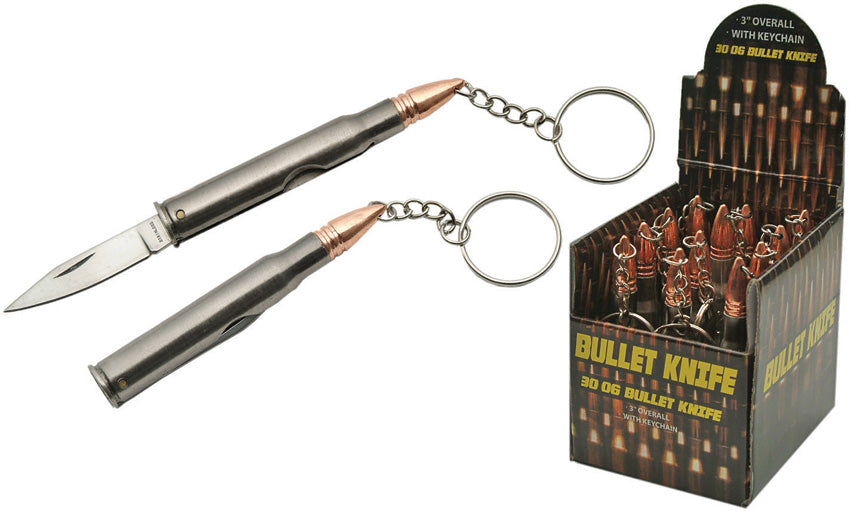 Bullet Keychain Knife 12pc - CN211345