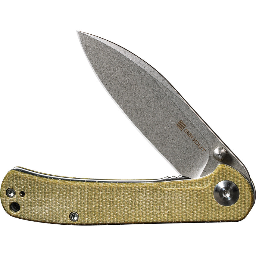 Scepter Linerlock Grn Micarta - SA03E