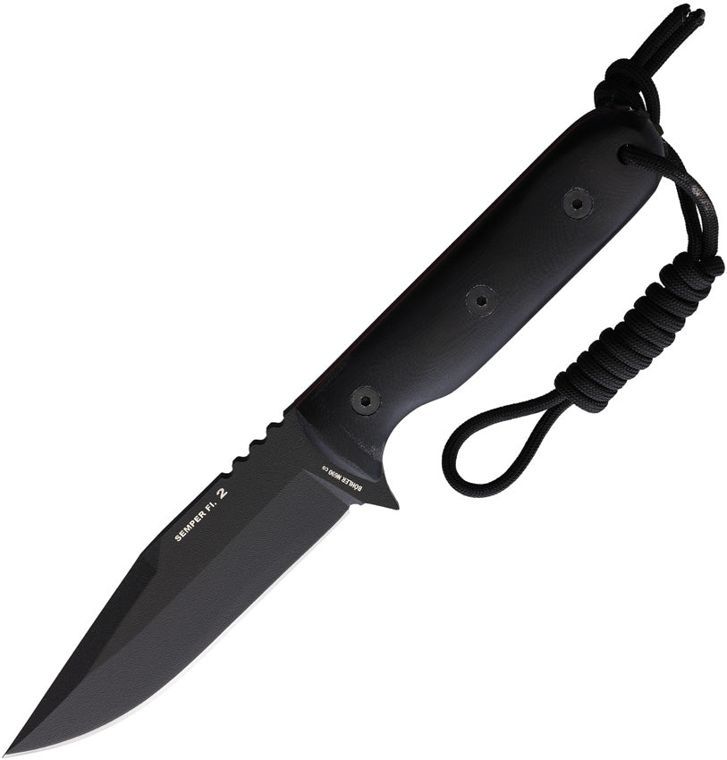 Semper Fi 2 Fixed Blade Black - NIE134N