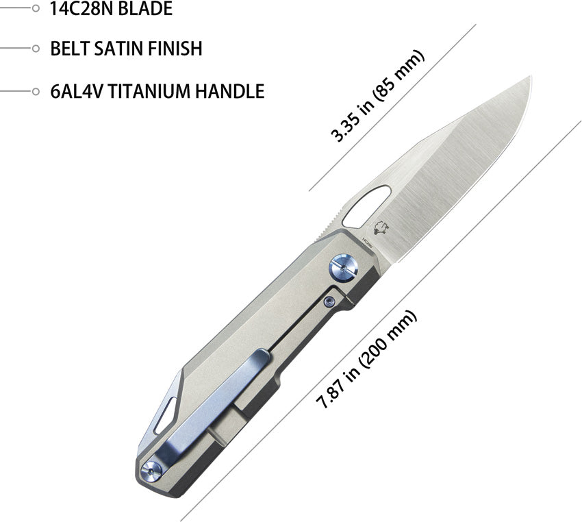 Verijero Framelock Titanium - KUB340A