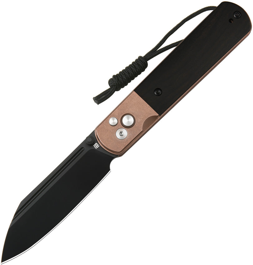 Holm Button Lock Ebony - ATZ1875PBRG