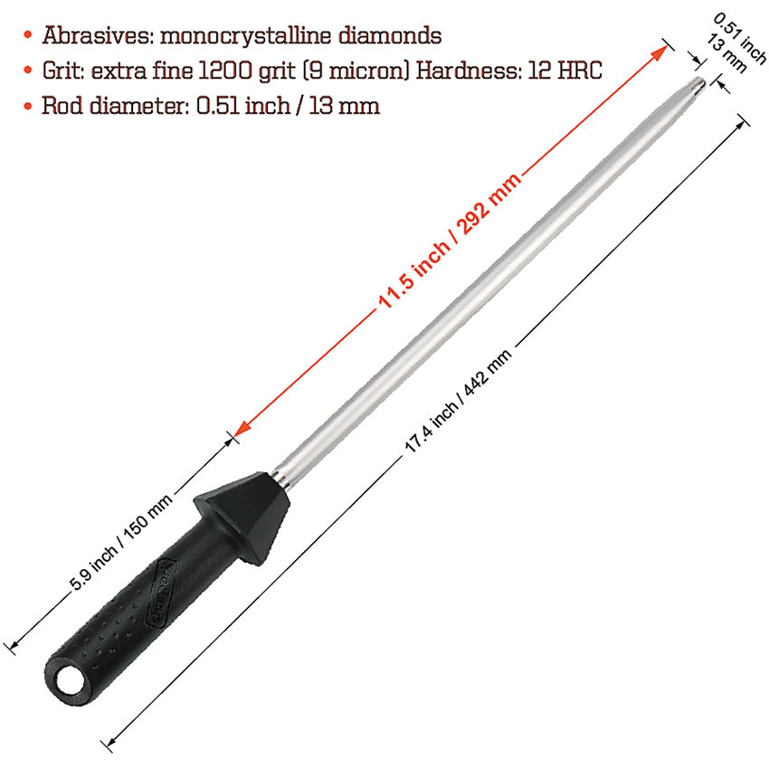 Diamond Sharpening Rod - SHP110R