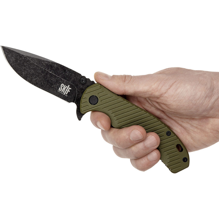 Sturdy Framelock BSW Olive - SKF420SEBG