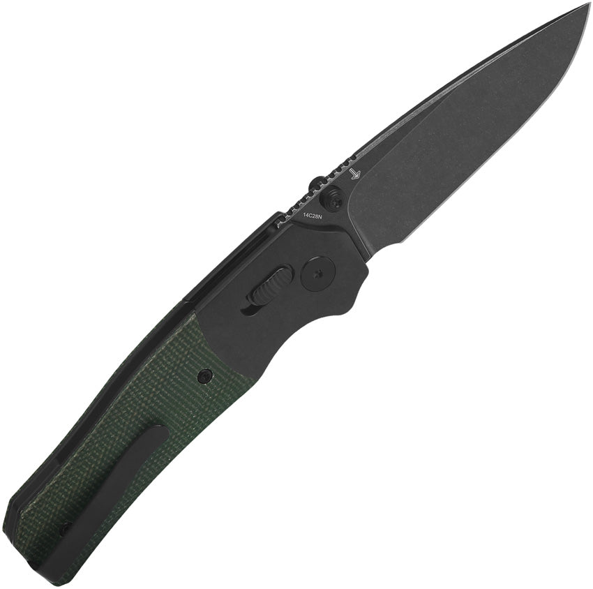 Vault Glyde Lock Green Micarta - QS157B2