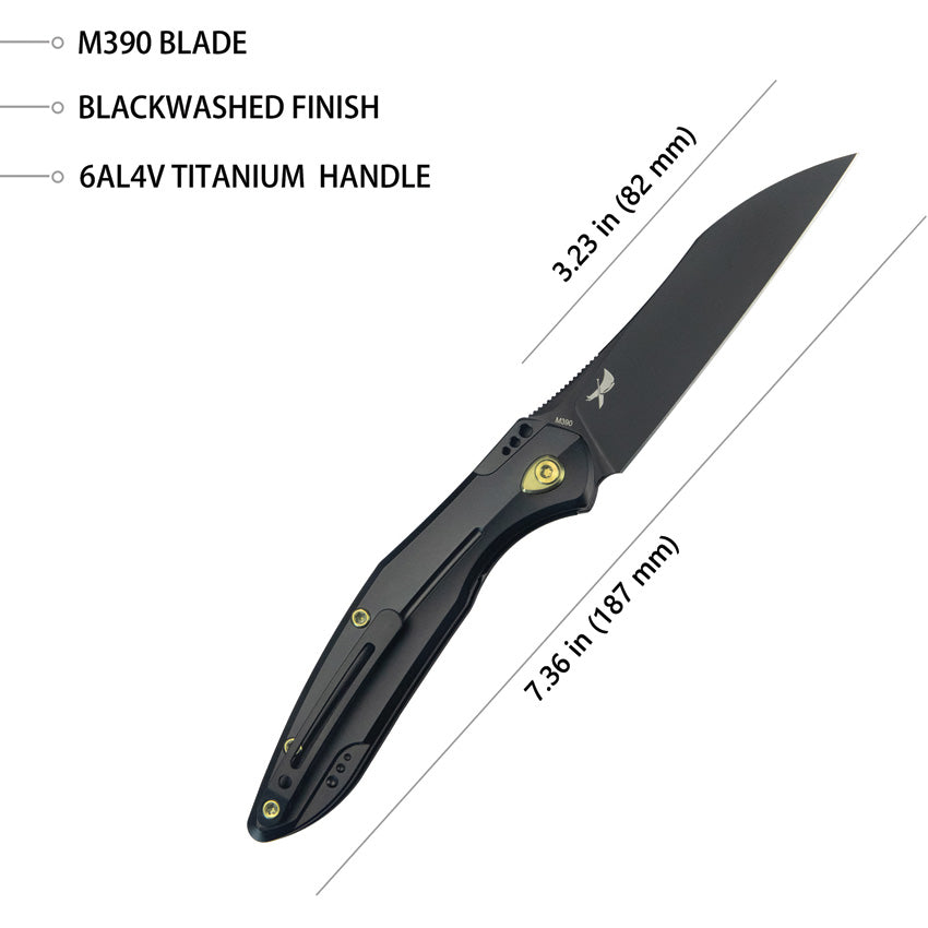 Barracuda Linerlock Black - KUB299B