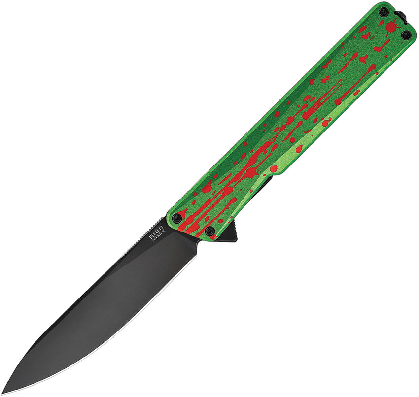 AION Linerlock Zombie Grn - OKNAIONZG