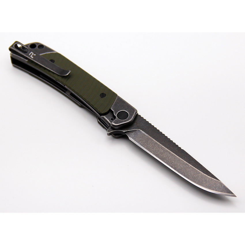 Duo Linerlock Drop Point OD - REVDUODGRN