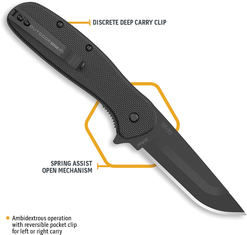Razor VX2 Linerlock A/O Black - OEVX230B