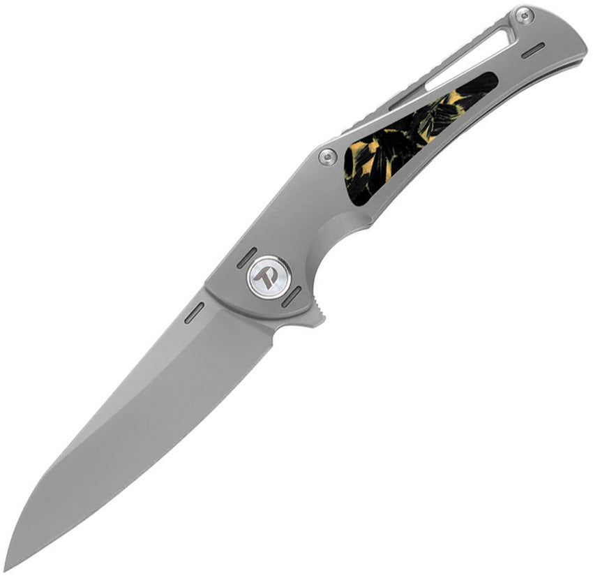 Framelock Ti/Yellow CF - DTK3386Y