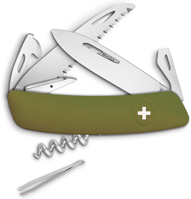 D05 Olive Swiss Pocket Knife - SZA501050