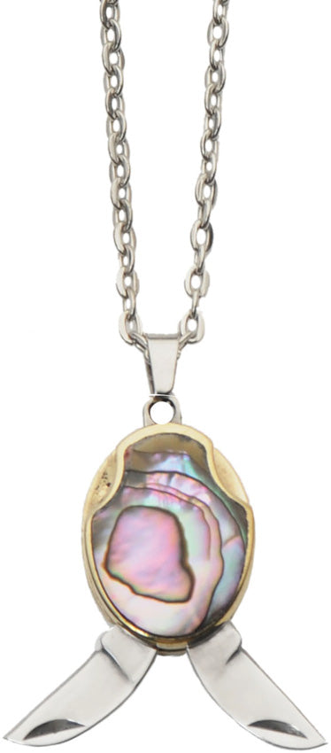 Abalone Shell Blade Necklace - CN211583AS