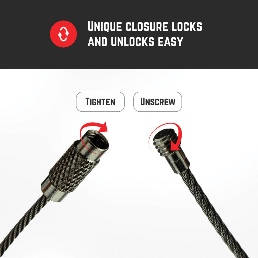 Twist Lock Cable Ring Uncoated - SIL004ASP