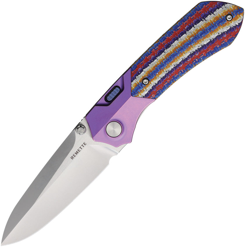 Meteor Button Linerlock Ti/CF - RMTRTPTNCL