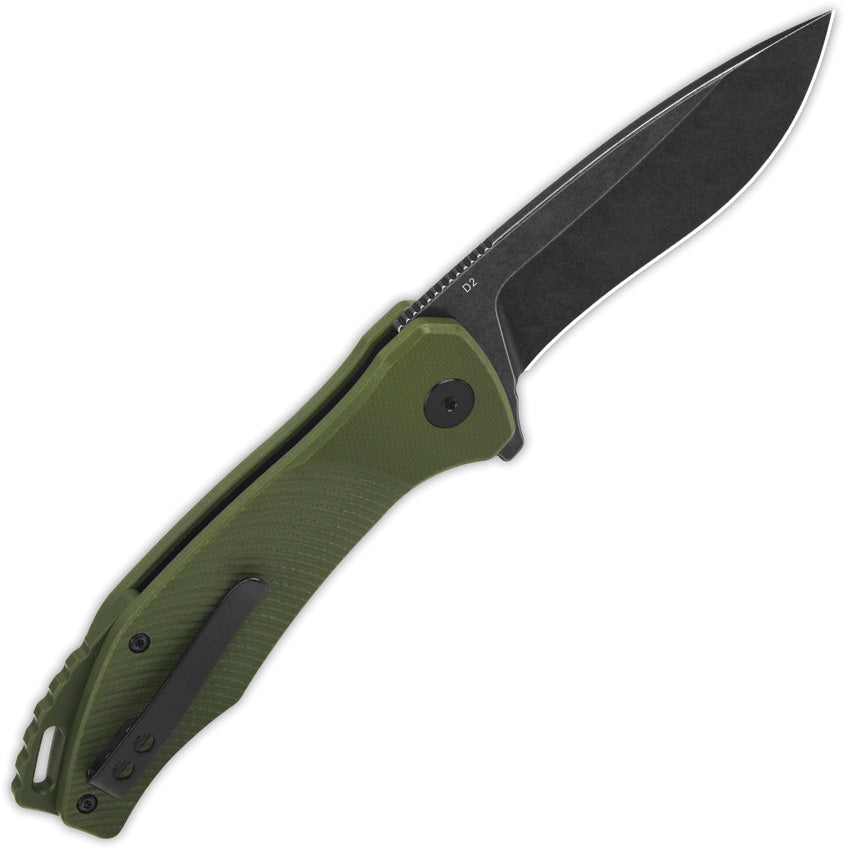 Raven Linerlock Green G10 - QS122B2