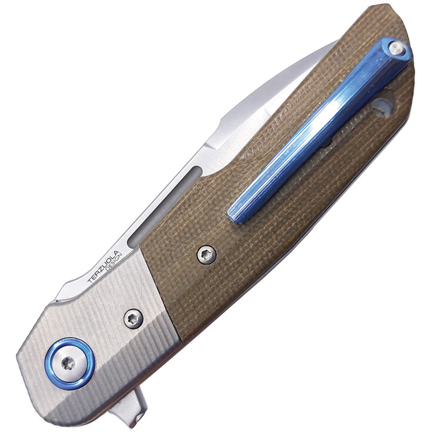 Clap Linerlock Green Micarta - MKML019