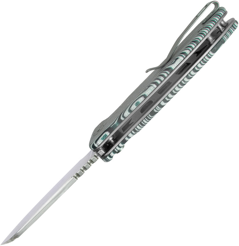 Creon Button Lock White/Grn - KUB336A