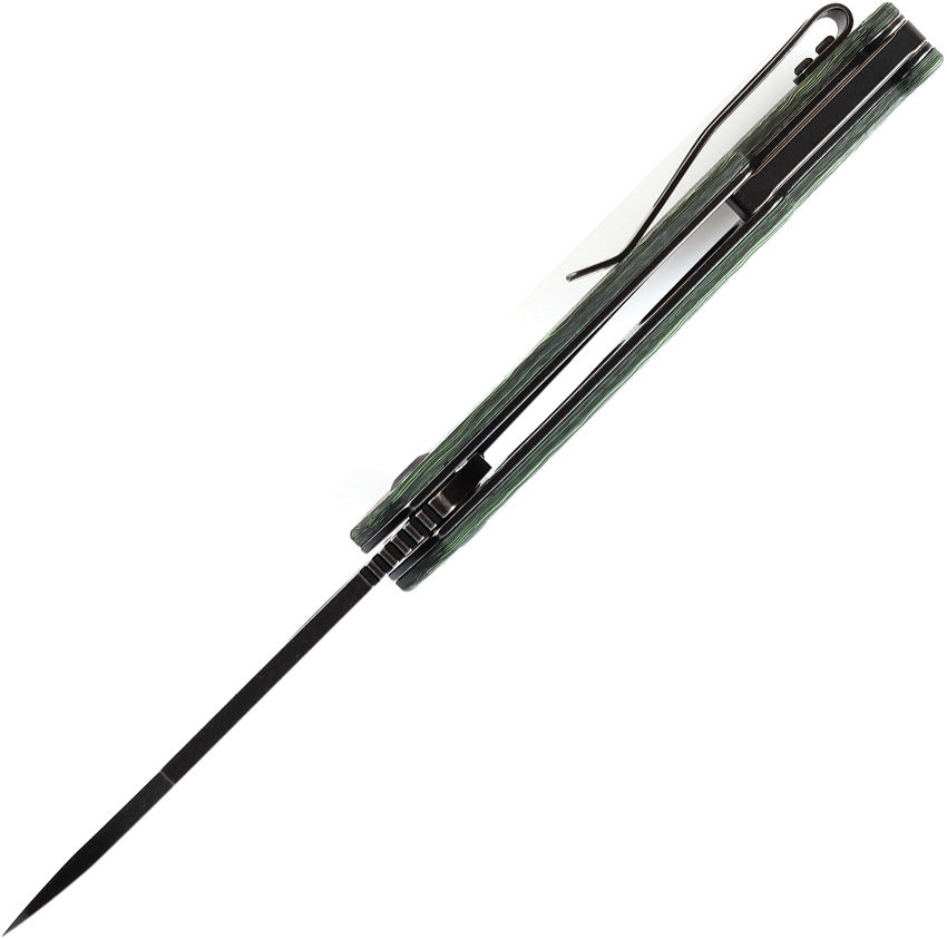 Model 6 Framelock Green CF - K1022A5