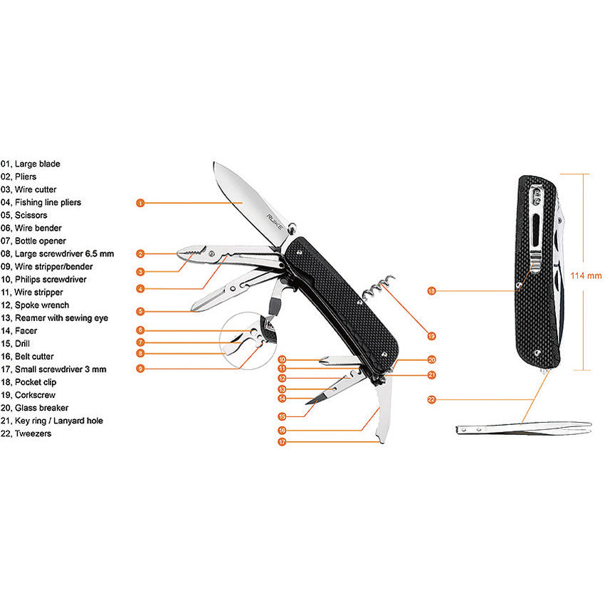 L41 Large Multifunction Knife - RKEL41B