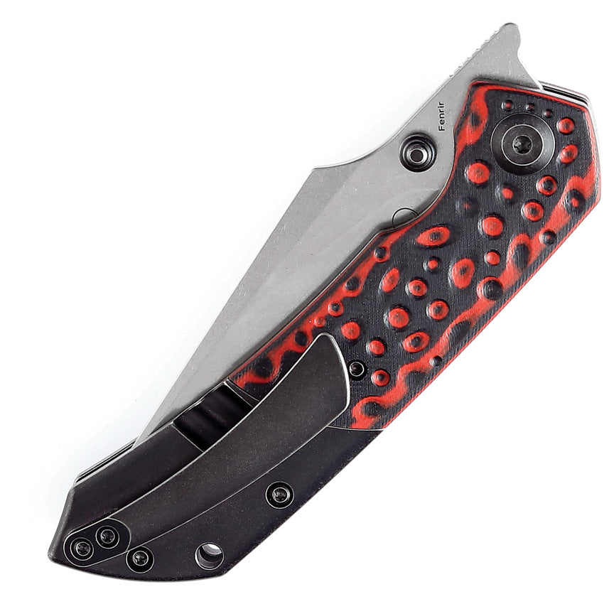 Fenrir Framelock Red Left - K1034L2