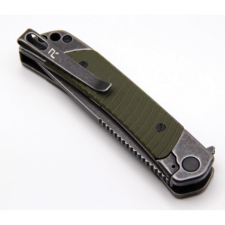 Duo Linerlock Drop Point OD - REVDUODGRN