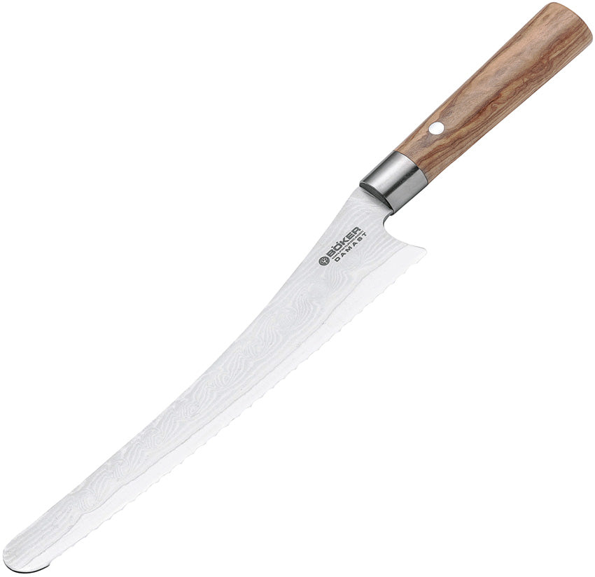 Damast Bread Knife Olive - BO130433DAM