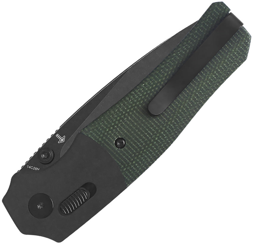 Vault Glyde Lock Green Micarta - QS157B2