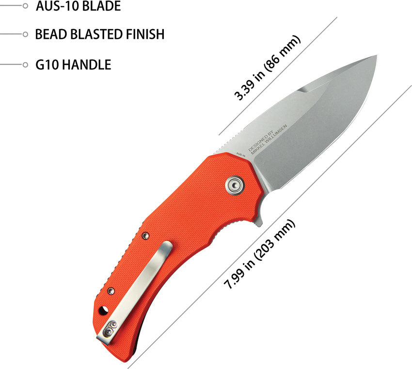 Bravo 1 Linerlock Orange - KUB319B