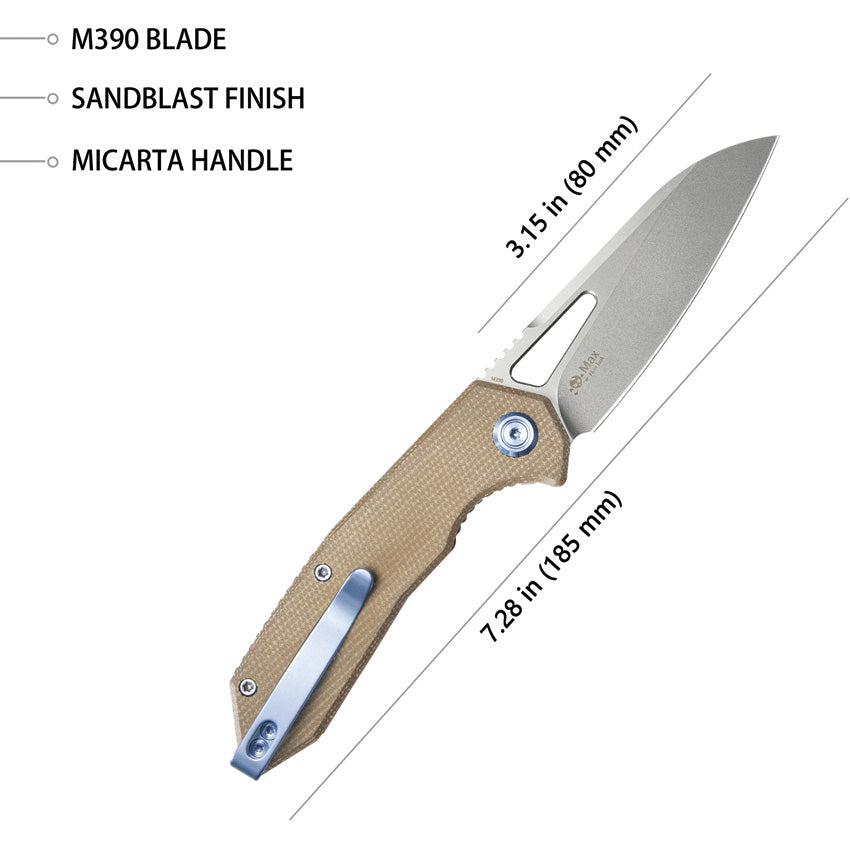 Vagrant Linerlock Tan Micar - KUB291V