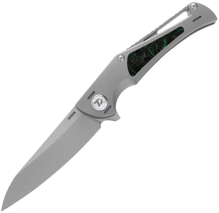Framelock Ti/Green CF - DTK3386GR