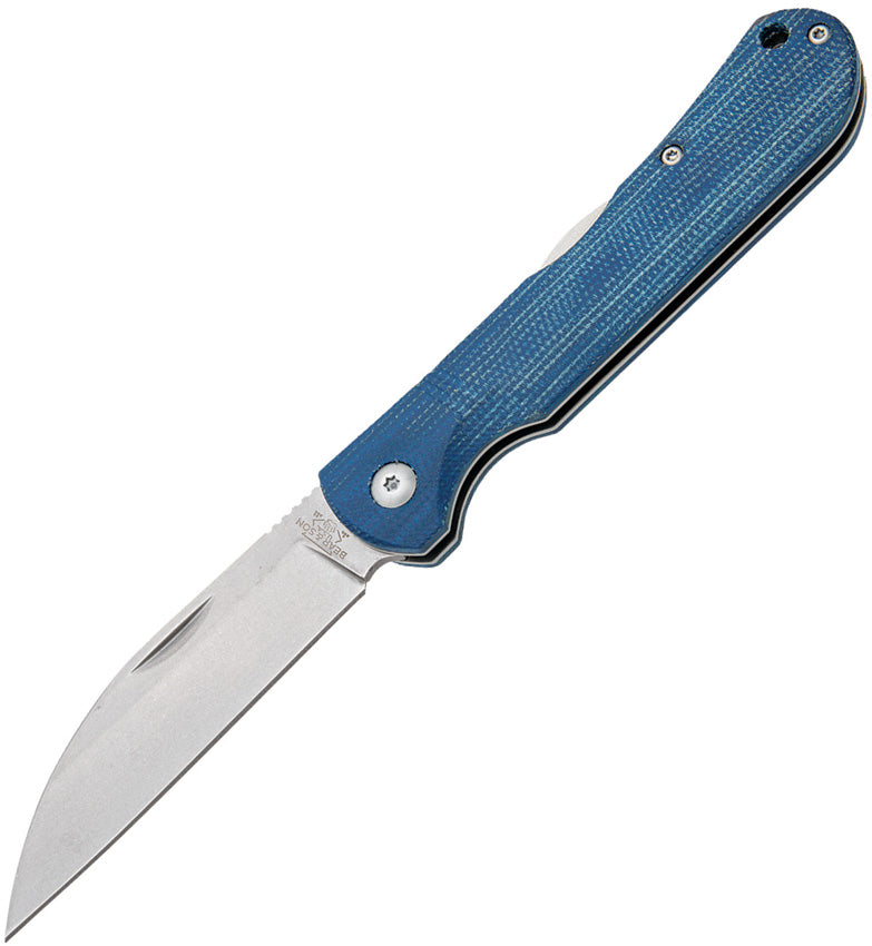Lockback Blue Jean Micarta - BC484LMB